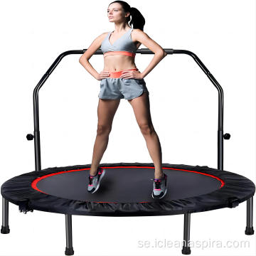 Mini fitness trampolin fällbart med justerbart skumhandtag